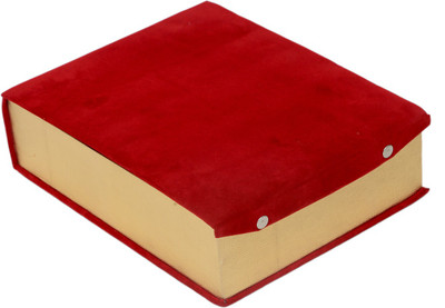 

Kuber Industries " Four Roll Box In Velvet Hard Board Material Bangle Vanity Box(Red)