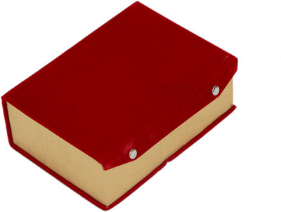 

Kuber Industries " Two Roll In Velvet Hard Board Material Bangle Vanity Box(Red)
