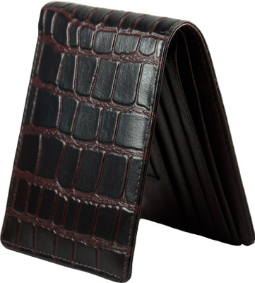 

Mansome Men Brown, Black Genuine Leather Wallet(9 Card Slots), Black;brown