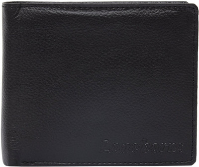 

Longhorns Men Black Genuine Leather Wallet(6 Card Slots), Black-01