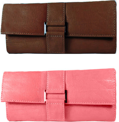 

Lady bar Casual Brown, Pink Clutch