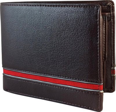 

Ammvi Creations Men Brown Genuine Leather Wallet(7 Card Slots)