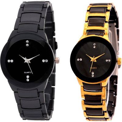 

Shivam Retail Black Gold Casual Look Combo01 Watch - For Women