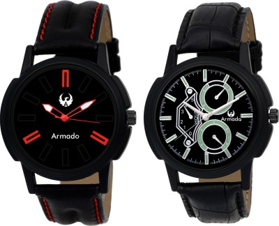 Armado AR-1516 Combo Of 2 Elegant Analog Watch  - For Men   Watches  (Armado)