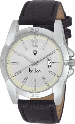 Britton BR-GR180-WHT-BLK Analog Watch  - For Men   Watches  (Britton)