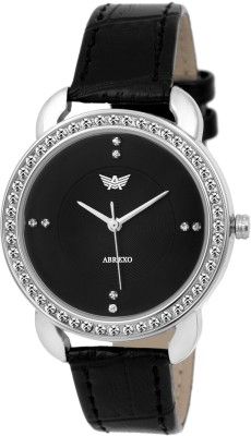 Abrexo Abx-5012-Black Studded Series Watch  - For Women   Watches  (Abrexo)
