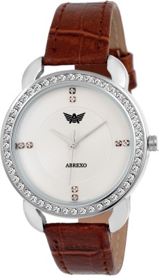 Abrexo Abx-5012-Brown Studded Series Watch  - For Women   Watches  (Abrexo)
