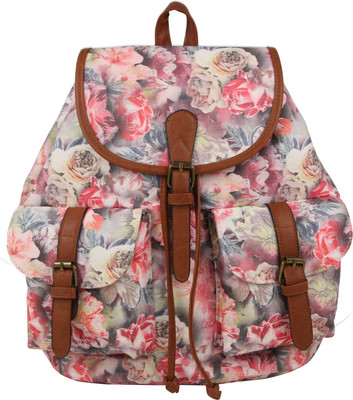 INDIGLAM BAG2 Backpack(Pink, Brown, 14 inch)
