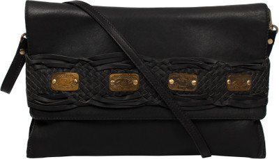 

romari blkweav Sling Bag(Black, 4 inch)