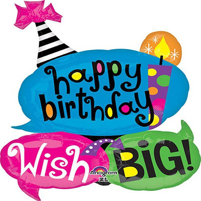 

Anagram Printed BLEAWISHBIG Balloon(Multicolor, Pack of 1)