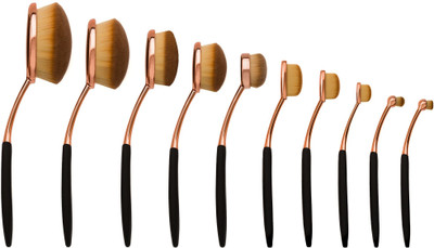 

Urban Girl Premium Oval Foundation 10 pcs Cosmetics Brush(Pack of 10)