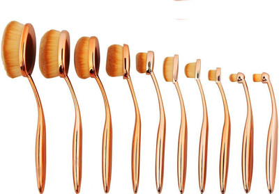 

Urban Girl Premium Oval Foundation 10 pcs Cosmetics Brush(Pack of 10)