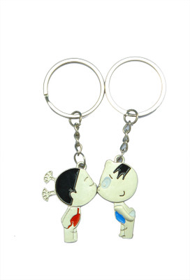 

JOSHISNEST MATELIC LOVELY COUPLE KISSING KEY CHAIN Key Chain(Silver)