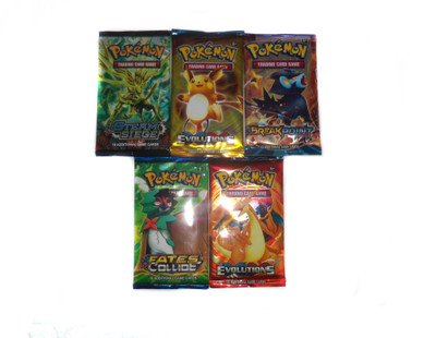 

RBS Pokemon Cards Pack of 5 Random(Multicolor)