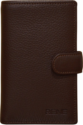

Rene 10 Card Holder(Set of 1, Brown)