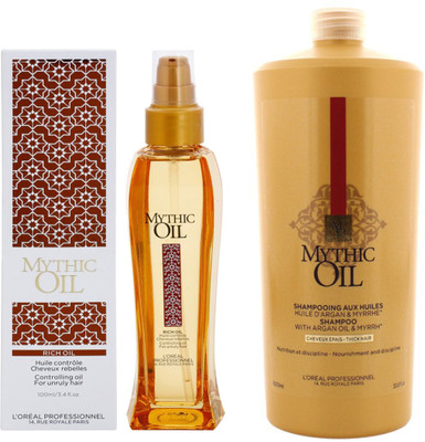 

L'oreal Mythic Oil Shampoo With Argan Oil & Myrrh Combo Set(Set of 2)