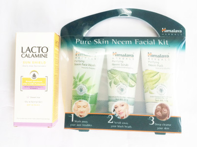 

Himalaya NEEM FACIAL KIT WITH LACTO SUN LOTION(Set of)