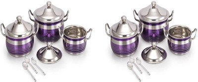 

Mahavir Induction Bottom Cookware Set(Stainless Steel, 6 - Piece), Purple