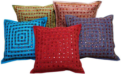 

Shilpbazaar Printed Cushions Cover(Pack of 5, 40 cm*40 cm, Multicolor)