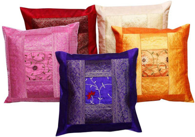 

Halowishes Floral Cushions Cover(Pack of 5, 40 cm*40 cm, Multicolor)