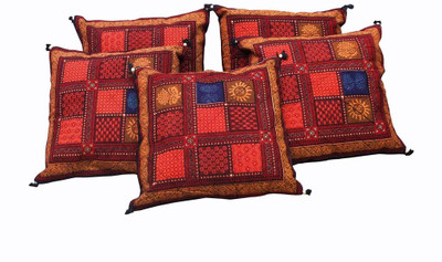 

Halowishes Checkered Cushions Cover(Pack of 5, 40 cm*40 cm, Multicolor)