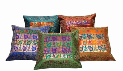 

Shilpbazaar Printed Cushions Cover(Pack of 5, 40 cm*40 cm, Multicolor)