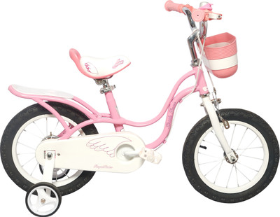 

Royal Baby Little Swan 14 Inches Single Speed Pink 14 T Recreation Cycle(Single Speed, White, Pink), Pink;white