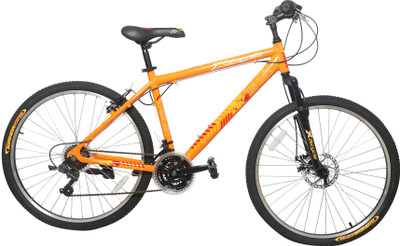 Xbicycle Tornado 26 Inches 21 Speed Orange 26 T 21 Gear Mountain/Hardtail Cycle(Orange, Black)