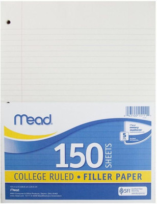 

Mead A5 Writing Pad(Writing Pad, White)