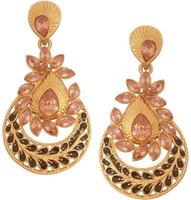 Being Women Traditional Ethnic Wedding Designer Multicolour Meenakari & Stone Studded Antique Design Alloy Drops & Danglers