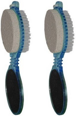 

Bruzone 4in1 Pedicure Paddle Brush with Pumice Stone Cleanse Scrub Buff Foot Scrubber Pack Of 2