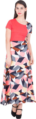 

Trueway Flared Gown(Multicolor