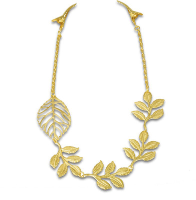 

the bling stores GLAMOROUS GOLDEN LEAF HEAD GEAR Hair Chain(Gold)