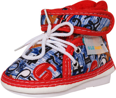 

Ole Baby Boys & Girls Velcro Casual Boots(Red