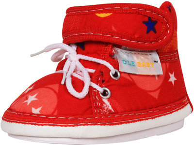 

Ole Baby Boys & Girls Velcro Casual Boots(Red
