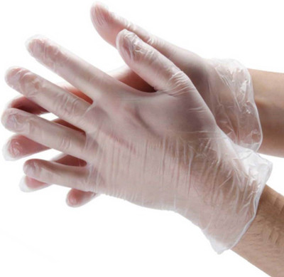 

Axtry 100 Pcs Disposable Powder Free Size Large Vinyl Examination Gloves(Pack of 100)
