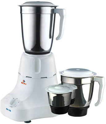 

Bajaj 410011 500 W Mixer Grinder(Black, White, 3 Jars)