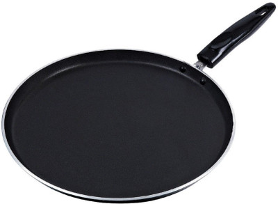 

Bruzone Dosa Tawa New Tawa 27 cm diameter(Aluminium, Non-stick), Black;silver