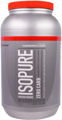 

Nature's Best Zero Carb Isopure (Strawberry Ice cream) Whey Protein(1.36 kg, Strawberries & Cream)