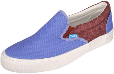 

YUTE Scotish Glow Canvas Shoes For Women(Blue