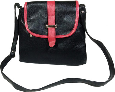 

Chalissa Girls Casual Black, Red PU Sling Bag