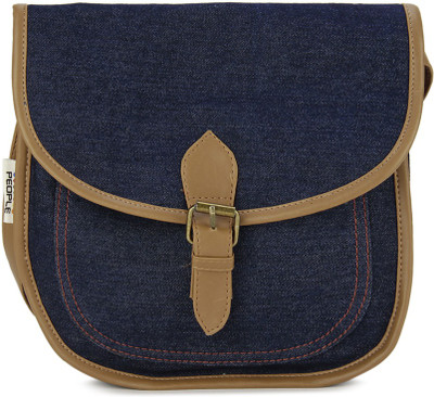 

People Women Casual Blue Denim Sling Bag
