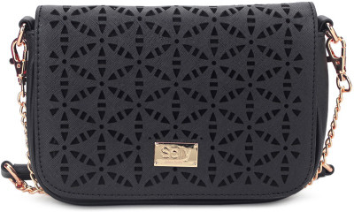 

Allen Solly Women Casual Black PU Sling Bag