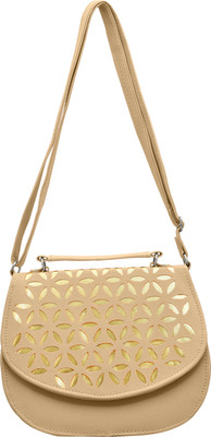 

Tap Fashion Women Casual Khaki PU Sling Bag