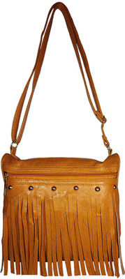 

Chalissa Girls Casual Tan PU Sling Bag