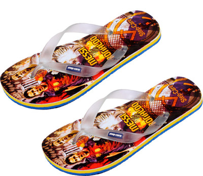 

Indistar Flip Flops, Yellow printed