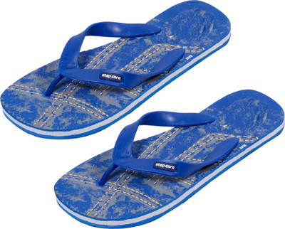

Indistar Flip Flops, Printed blue