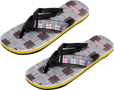 

Indistar Flip Flops, White check