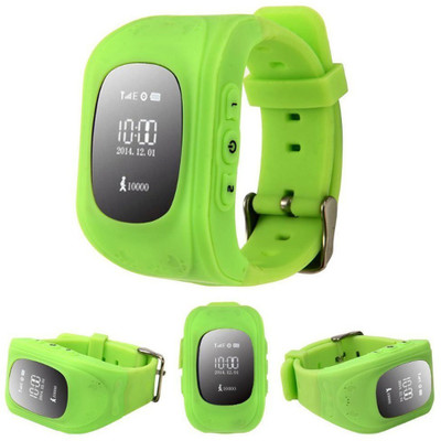 

VibeX ® Safe GPS Wrist SOS Call Location Finder Locator Tracker for Kid Son Child Anti Lost Monitor Baby Gift Q50-in Anti Lost Reminder Smartwatch(Green Strap Free Size)