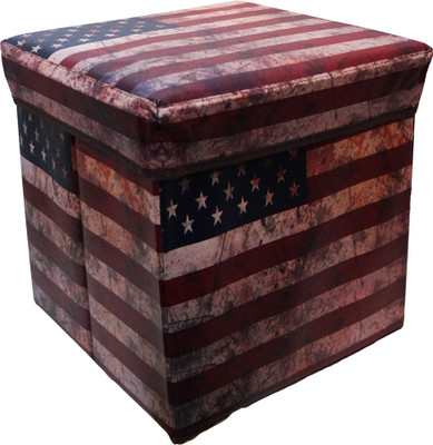 

Muren Folding cum Storage Stool Living & Bedroom Stool(Brown)